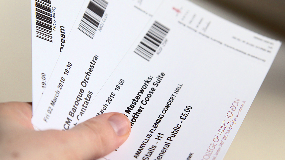 Tickets from the RCM Box Office