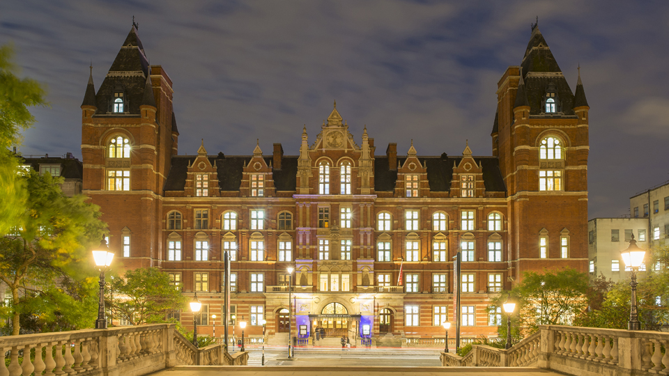 The RCM's Blomfield Building at night The RCM's Blomfield Building at night