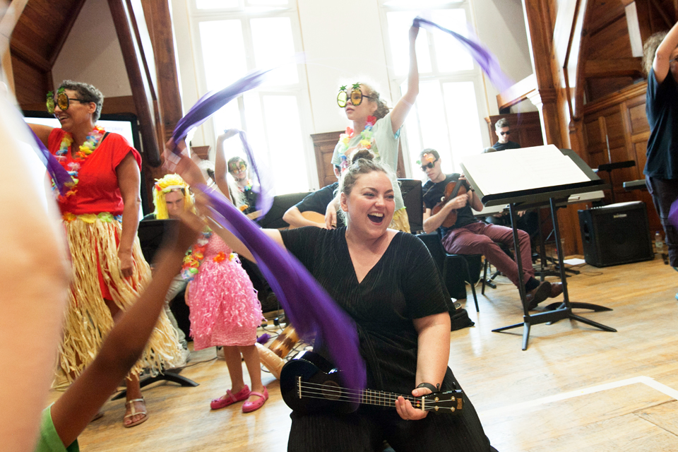 Leaders and participants in an RCM Sparks Family Create workshop